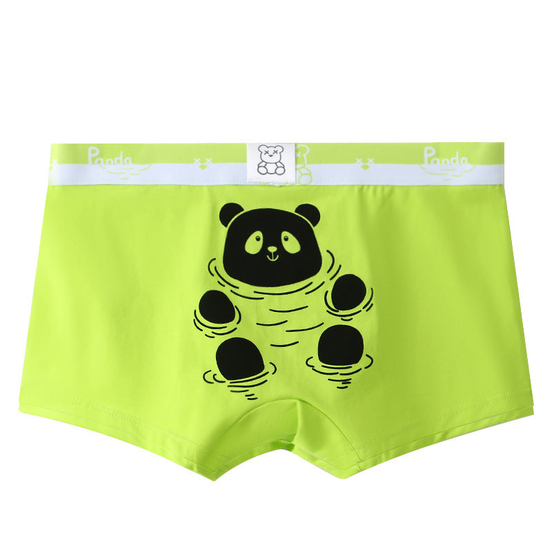 Breathable Teddy Bear Printed Men's Boxer Shorts