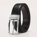 Men's Genuine Leather Business Double Sided Pin Buckle Belt