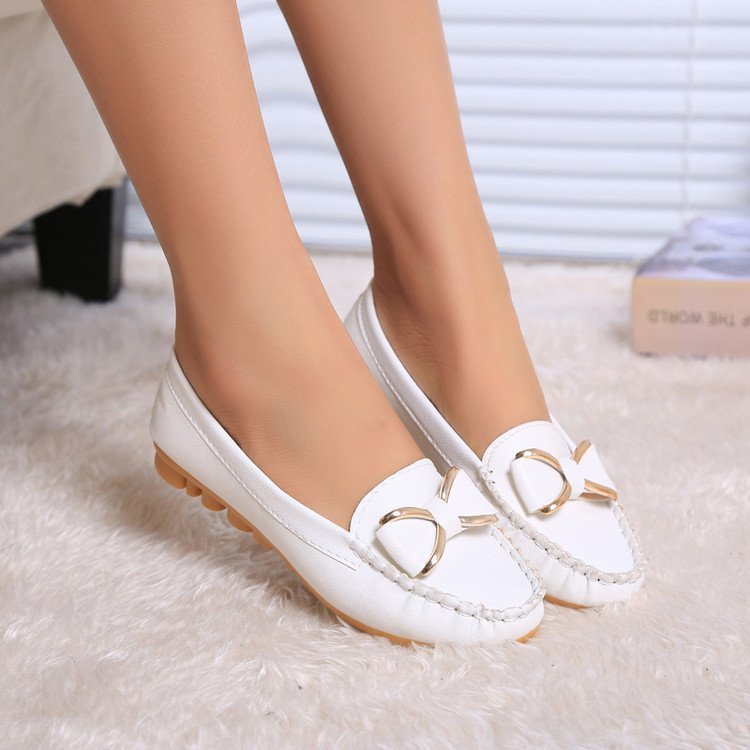 Women's casual flat shoes peas shoes