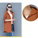 New Style Plus Fat Plus Size Women's Trench Coat