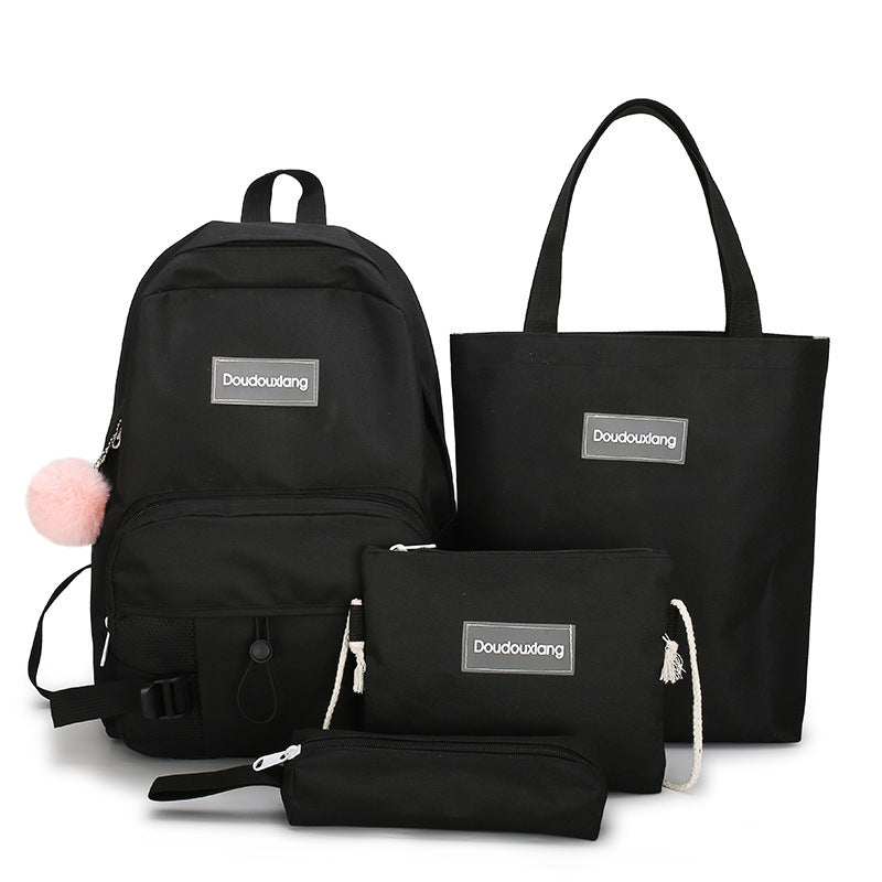 Large-capacity four-piece backpack