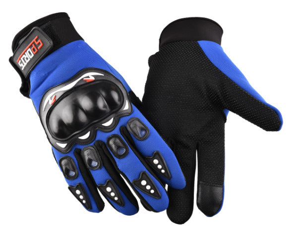 Protective shell motorcycle gloves