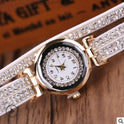 Fashion watch ladies fashion watch, diamond twisted pu belt winding fashion watch