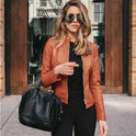 Leather PU suit jacket