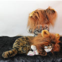 Funny Pet Hat For Small Dogs Cats Hat Emulation Lion Hair Mane Ears Head Cap Scarf Pet Halloween Festival Costume