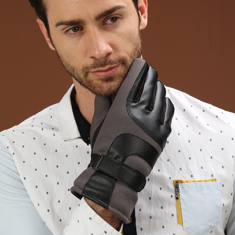 Outdoor thickened cold-proof non-slip gloves