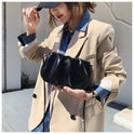 Pleated cloud saddle bag