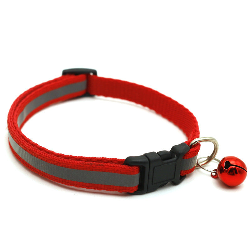 Reflective Patch Bell Cat Pet Collar