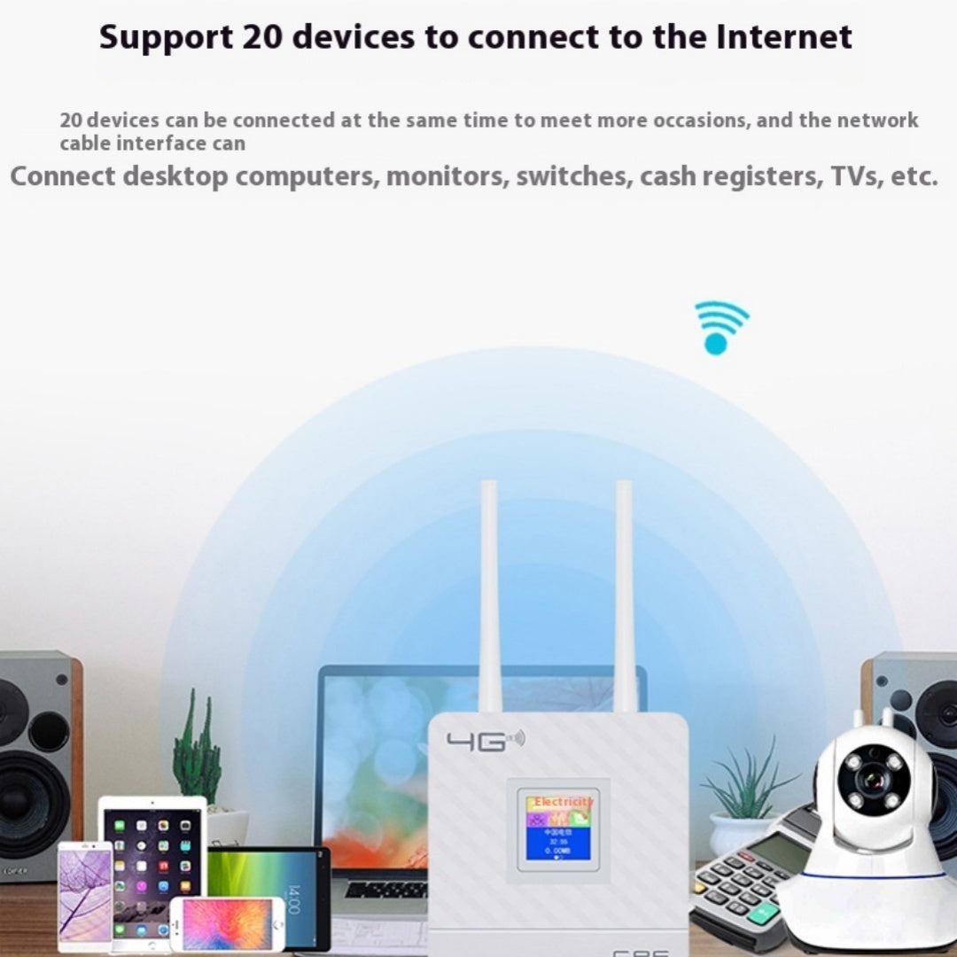 Home Office Shared Display LTE Router