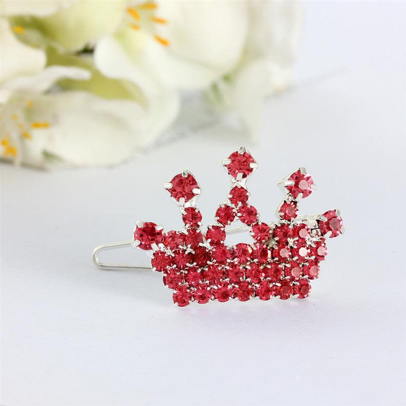 Rhinestone Crown Hairpin Children's Hair Accessories