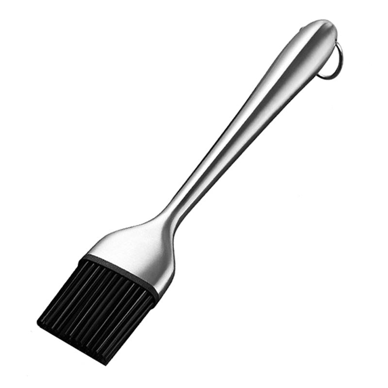 Silicon oil brush with stainless steel handle