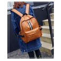 Men and women pu leather backpack