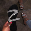 Diamond flat sandals slippers