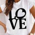 Valentine's Day Gift T Shirt Print Casual