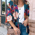 Women's Fashion Printing Coat Top