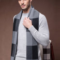 Men's scarf wool plaid scarf scarf winter scarf processing wholesale gift ladies knitting stitching