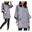 Big Size Women's Fashion Long Loose Casual Hoodi