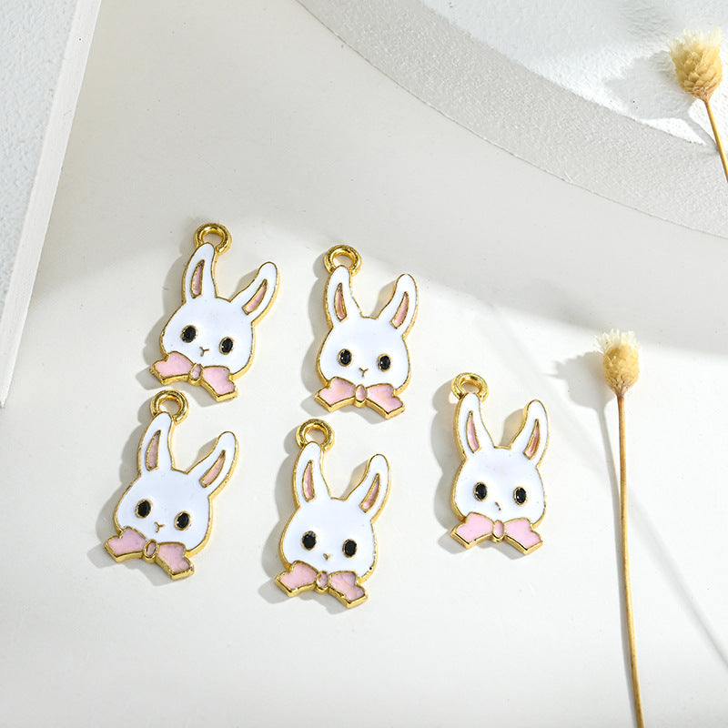 Long Eared Rabbit DIY Zinc Alloy Accessories