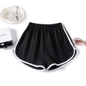 High waist three-quarter pants women's sports shorts