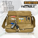 Manjianghong new canvas bag bag bag retro trend of men's business Metrosexual inclined shoulder bag foreign trade package