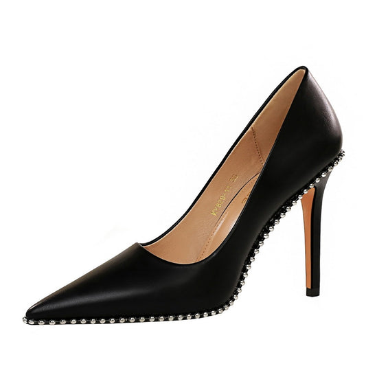 Thin women's high heel shoes