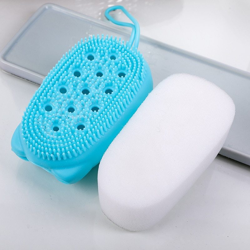 Silicone bath brush