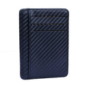 New Fashion Pu Leather Carbon Fiber Wallet Mini Slim Wallets Business Men Credit Card ID Holder with RFID Anti-chief Purse