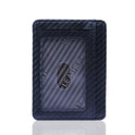 New Fashion Pu Leather Carbon Fiber Wallet Mini Slim Wallets Business Men Credit Card ID Holder with RFID Anti-chief Purse