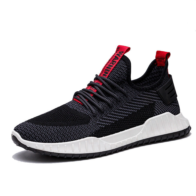 Men's casual sports real fly knit single shoes