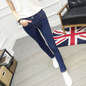 Slim-fit mid-rise jeans