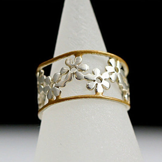 Creative Sunflower Chrysanthemum Opening G Adjustable Ring