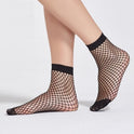 Short tube shallow mouth fishnet openwork socks