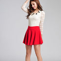 Spring and summer new Korean version of the high waist pettiskirt sun skirt anti-light safety half-length skirt explosion