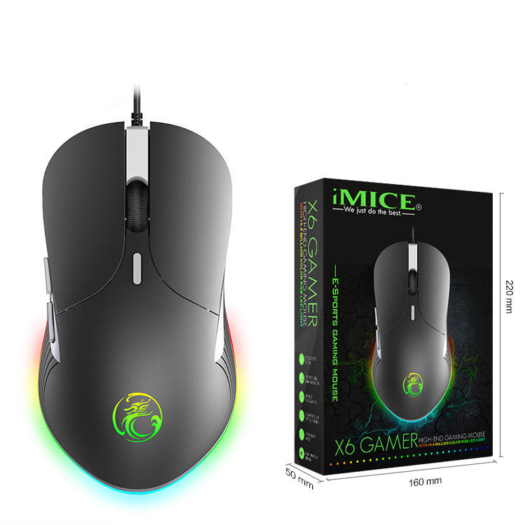 LED Gaming Mouse 6400 DPI USB Ergonomic Mause