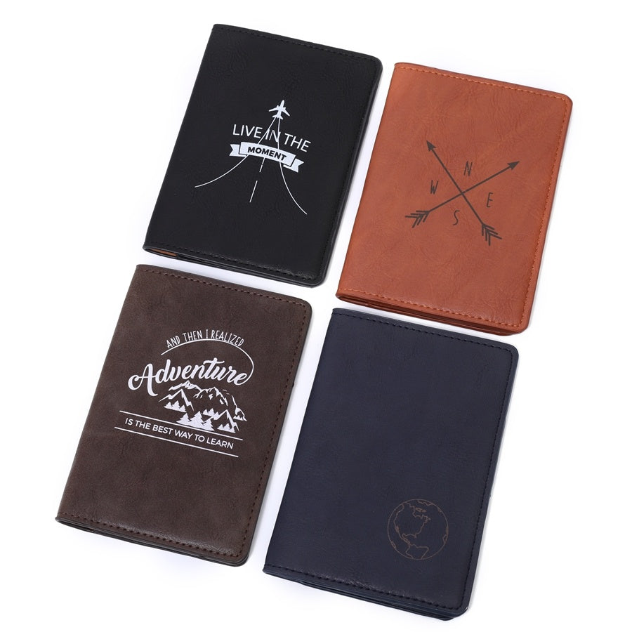 PU Leather Passport Cover Men Wallet