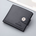 Men's wallet with a retro short clasp