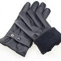 Touch screen leather gloves waterproof full finger