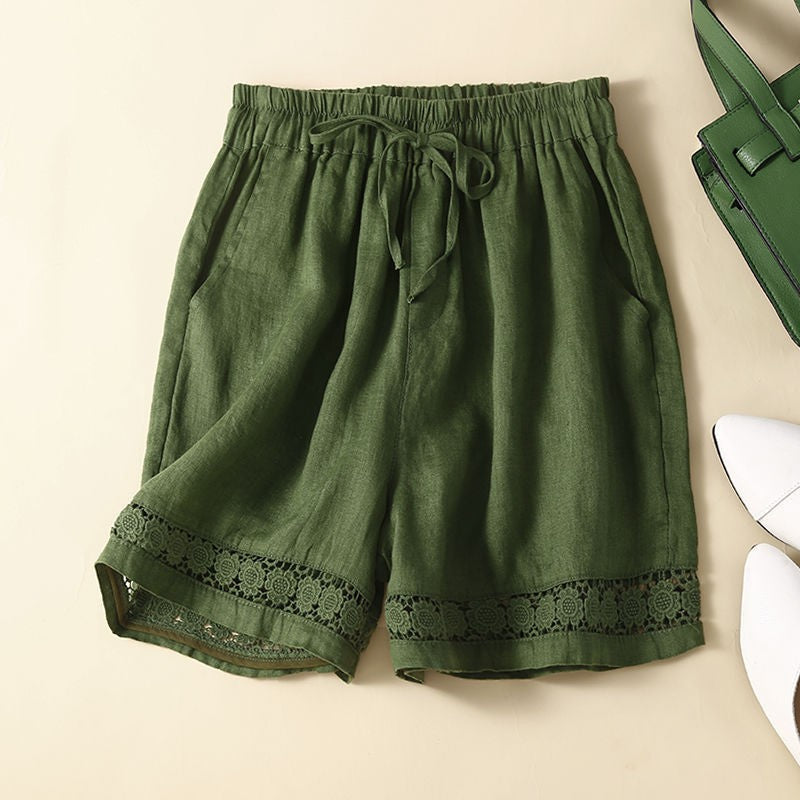 Summer Thin Linen Shorts For Women