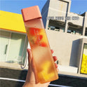 Creative Square Water Bottle Portable Anti-fall Hand Cup Plastic Transparent Sports Travel Bottle Leakproof