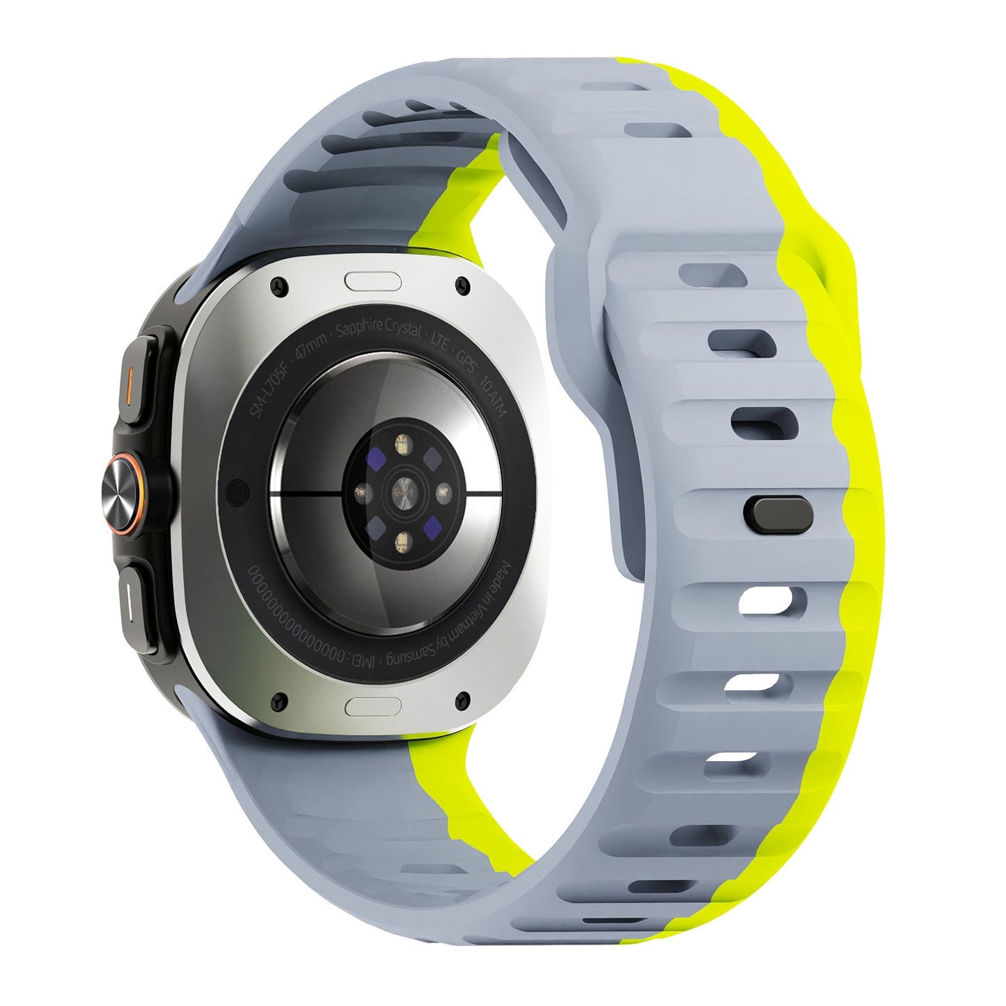 حزام سيليكون قابل للتطبيق على ساعة Ultra Wave Reverse Buckle مقاس 47 مم