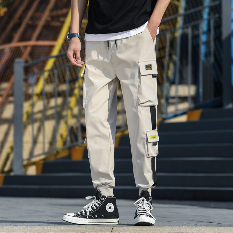 Cropped cargo trousers