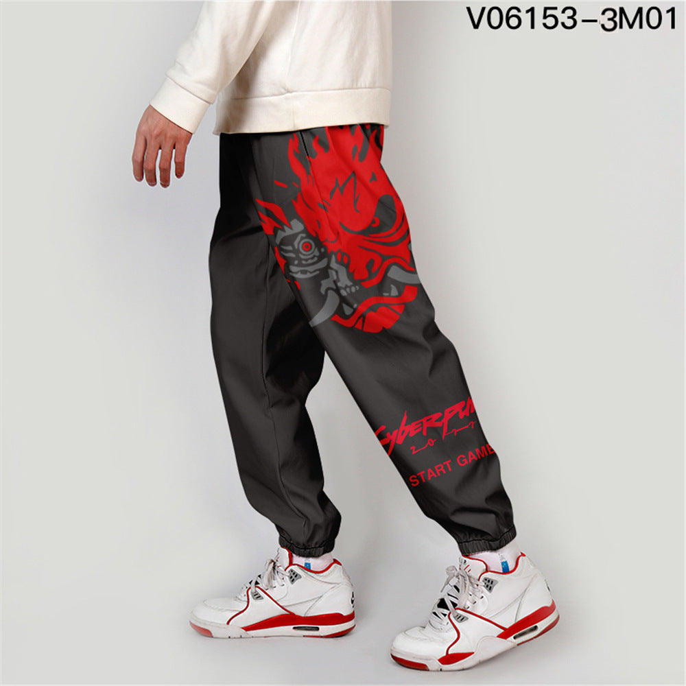 Cyberpunk 2077 Punk Cargo Pants Summer Thin