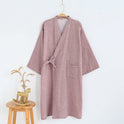 Kimono, Bathrobe, Gauze, Home Wear, Japanese Steamed Thin Night Gown