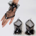 Bridal Wedding Gloves Fingerless Lace Gloves Short Yarn Hand Socks Sunscreen