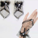 Bridal Wedding Gloves Fingerless Lace Gloves Short Yarn Hand Socks Sunscreen