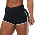 Sexy Solid Color High Waist Sports Running Tight Hip Shorts