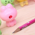 Student Cute Kitten Shape Cartoon Pencil Sharpener