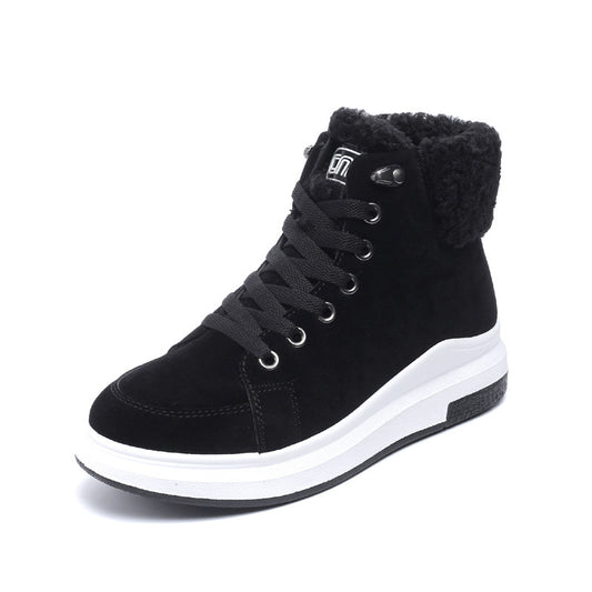 Women's High Top Martin Boots Plus Cotton Women's Shoes