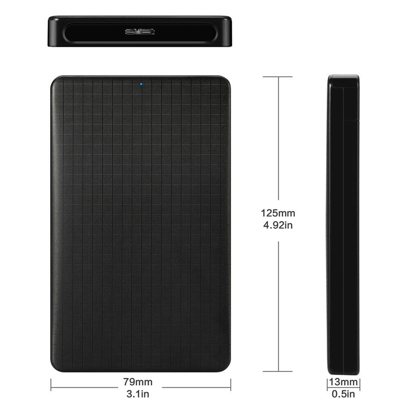 صندوق القرص الصلب المحمول USB3.0 بنمط شبكي على طراز الأعمال