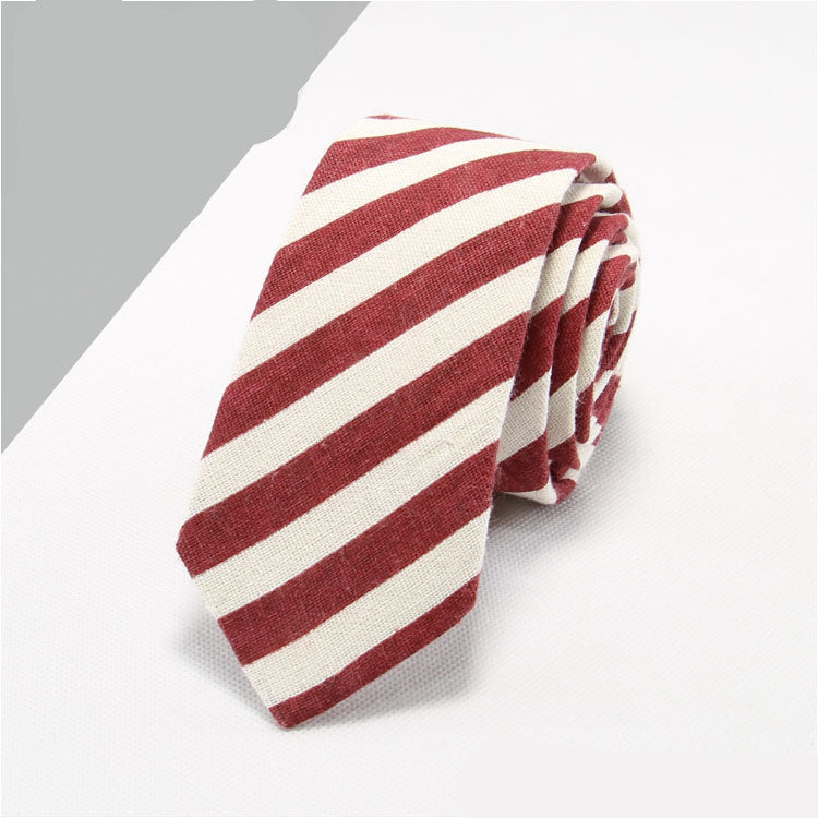 Cotton And Linen Tie Men's Formal Business Tie